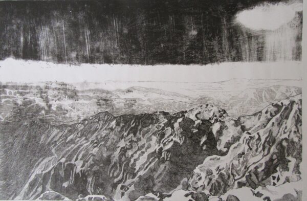 The Atlas Mountains From The Summit of Toubkal, Morocco (monochrome)