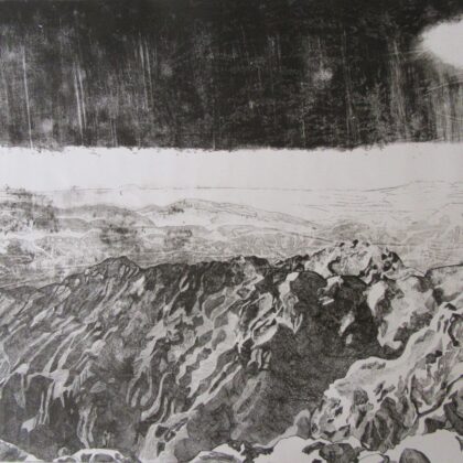 The Atlas Mountains From The Summit of Toubkal, Morocco (monochrome)