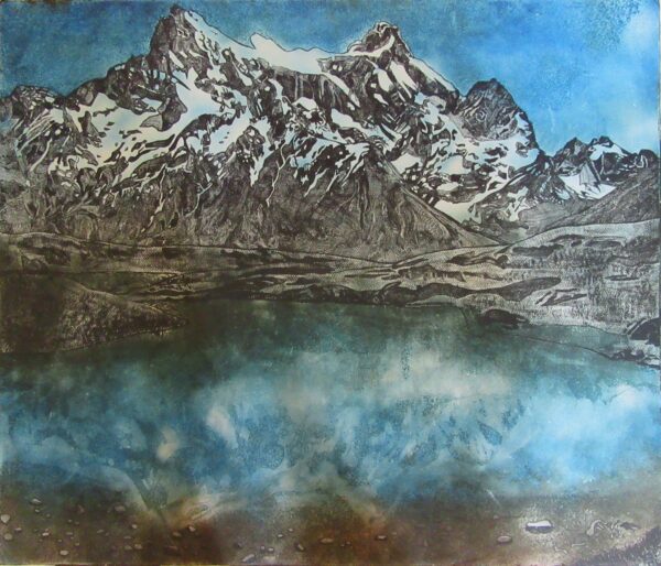 View of Cerro Paine Grande Across The Lake (Sold)