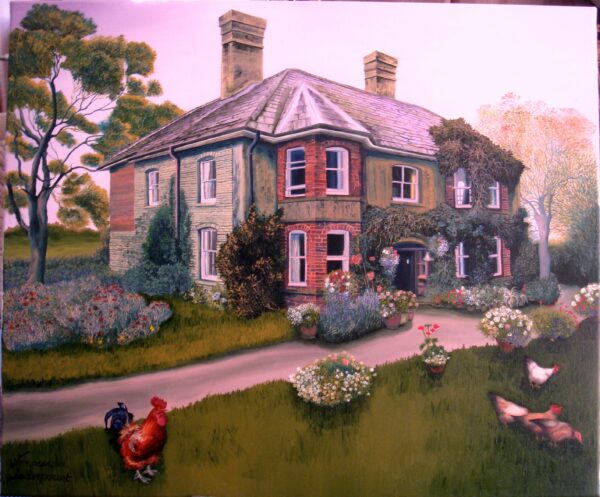 Larksborough: House Portrait Commission (SOLD)