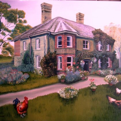 Larksborough: House Portrait Commission (SOLD)