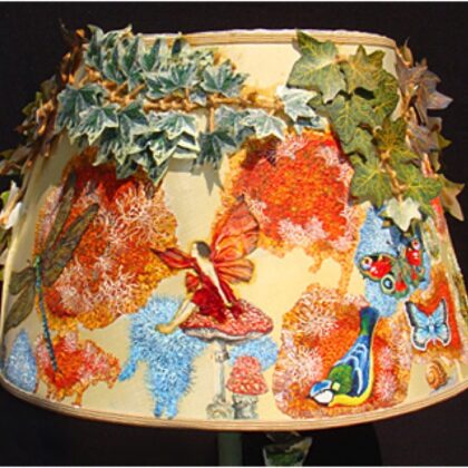 Boho Nature Lampshade - Lichen (Detail 2)