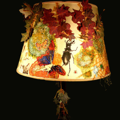 Boho Nature Lampshade - Lichen (Detail 3)