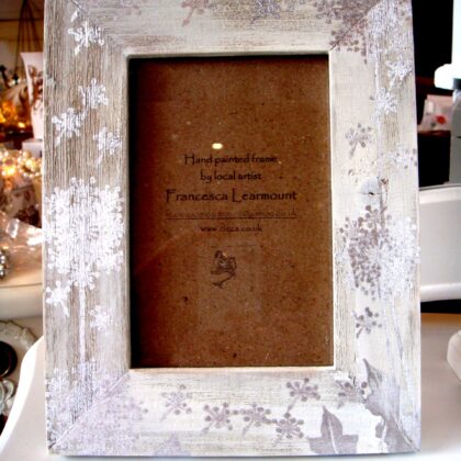 Dandelion Clock (silver) Single Distressed Photo Frame: